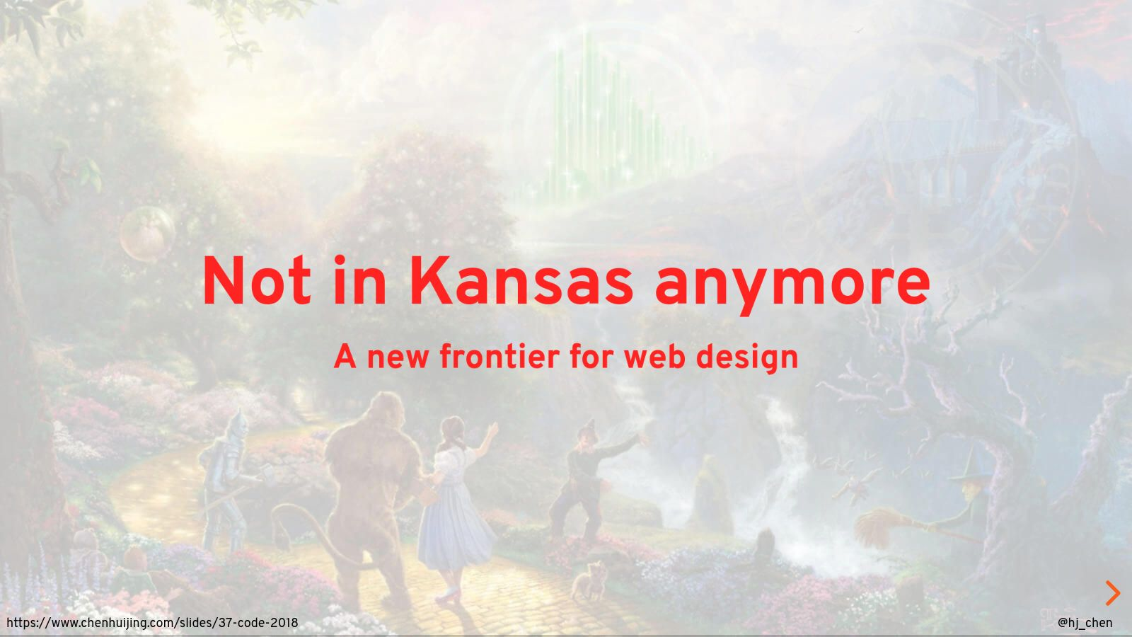 Not in Kansas anymore: a new frontier for web deisgn