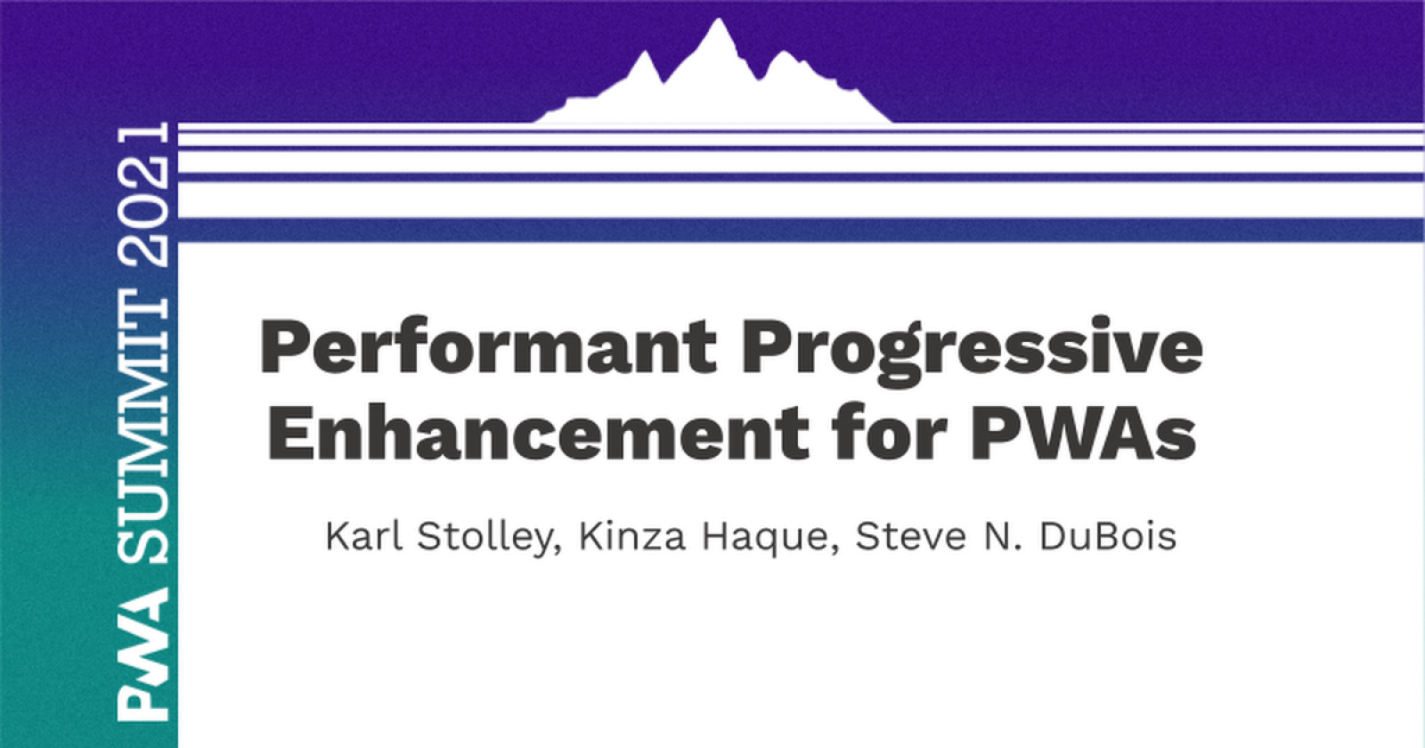 Performant Progressive Enhancement for PWAs