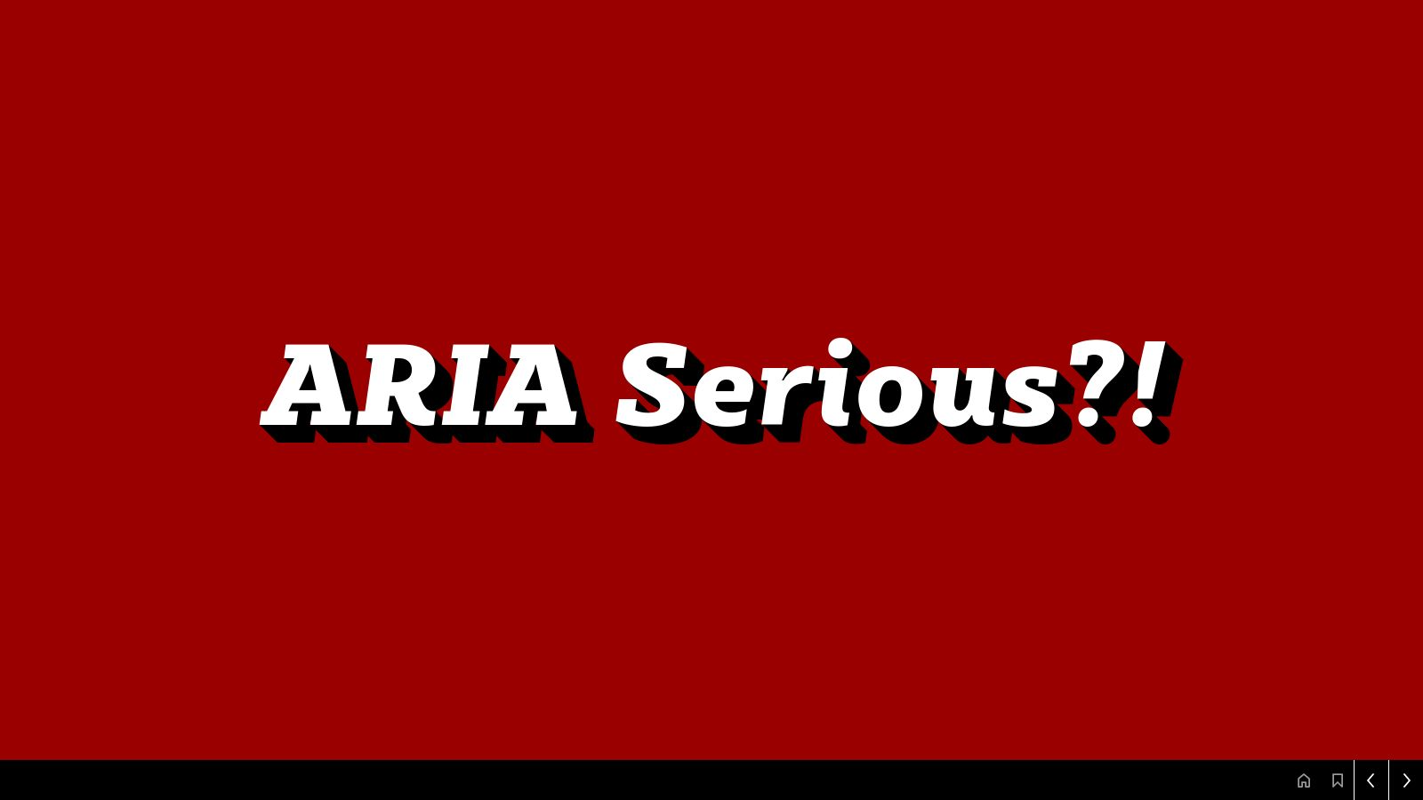 ARIA Serious‽