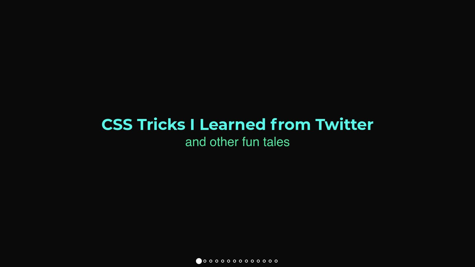CSS Tricks I Learned from Twitter