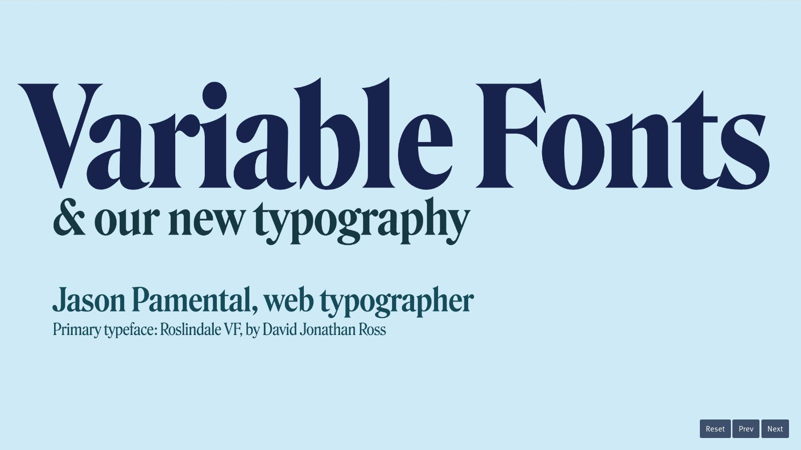 Variable Fonts and Our New Typography