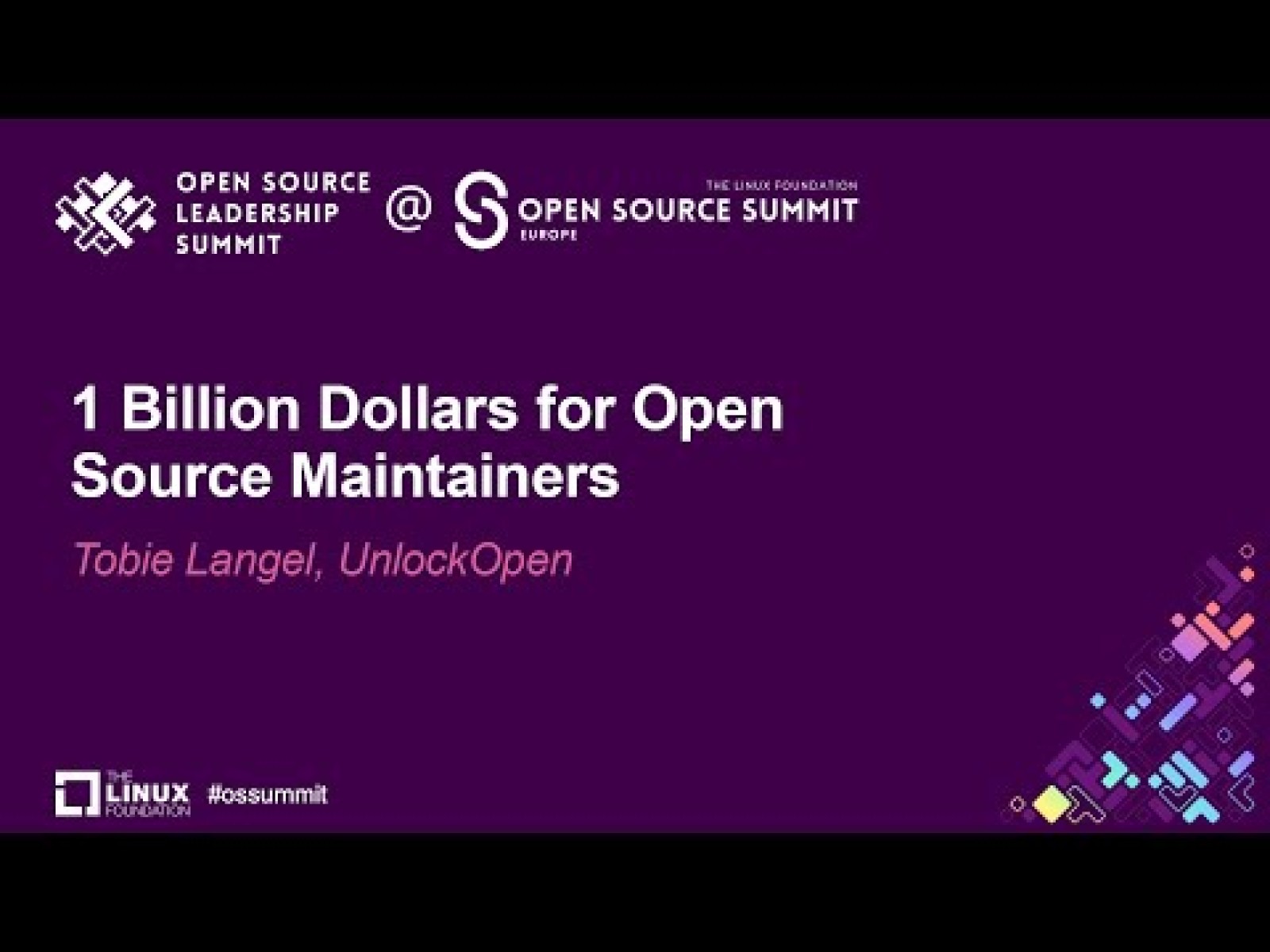 1 Billion Dollars for Open Source Maintainers