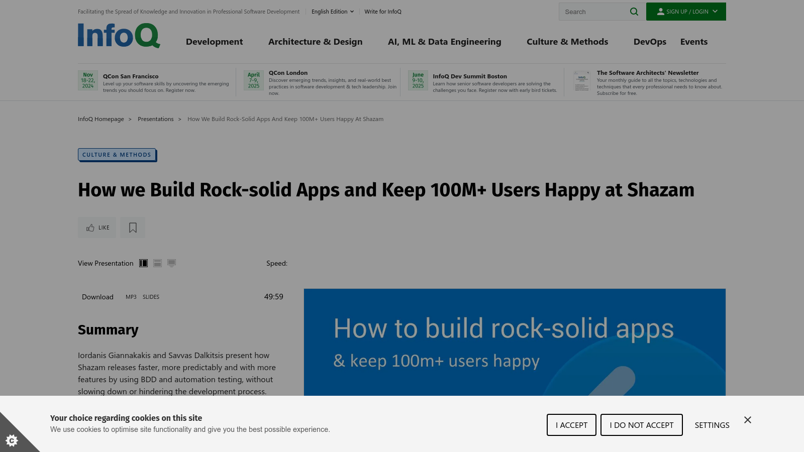 How we Build Rock-solid Apps and Keep 100M+ Users Happy at Shazam