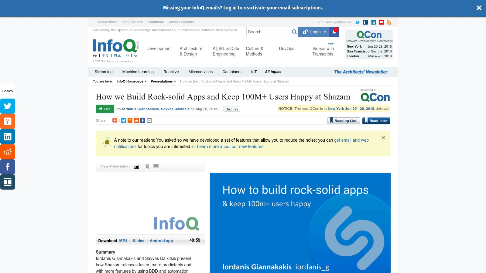 How we Build Rock-solid Apps and Keep 100M+ Users Happy at Shazam