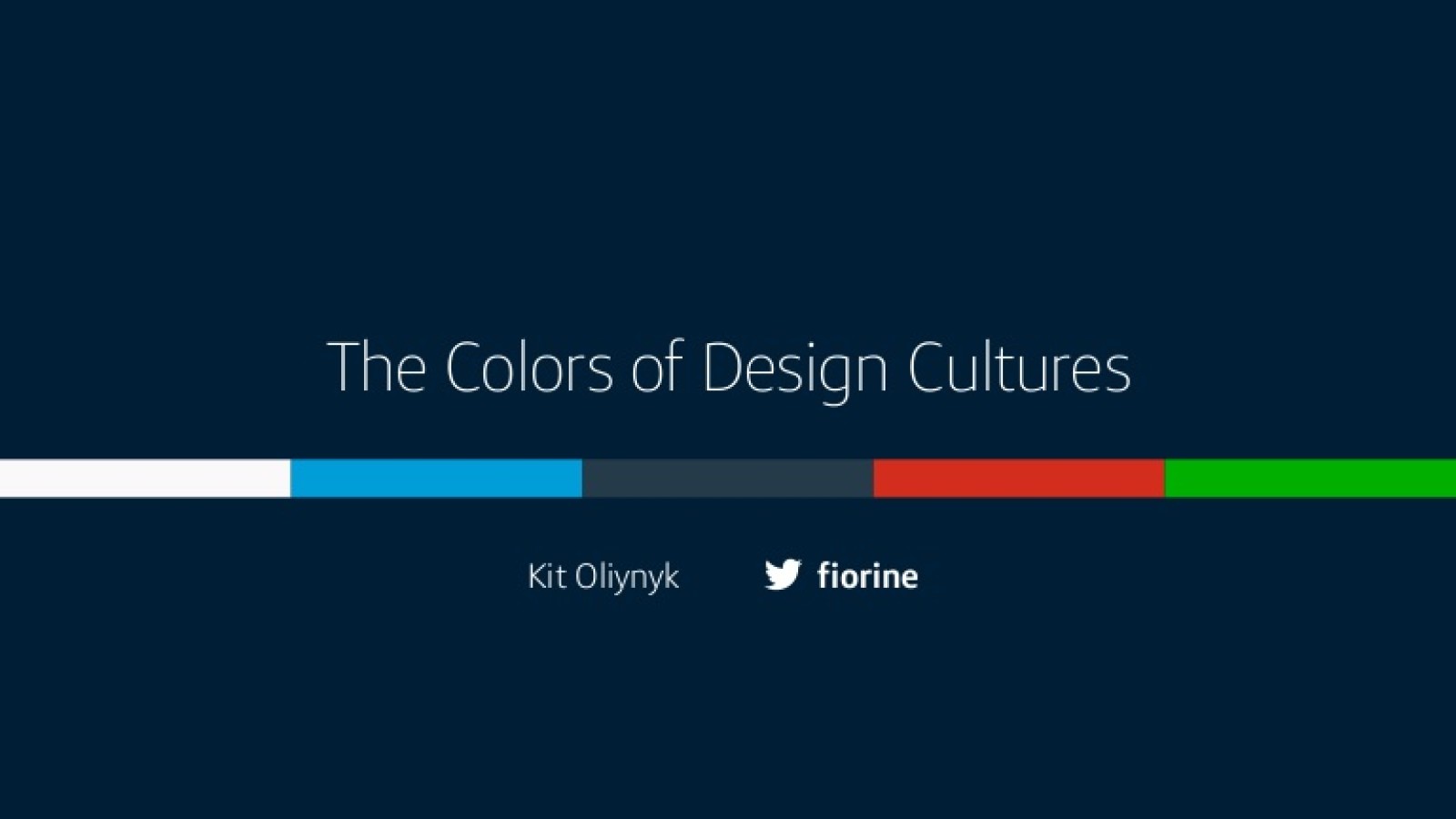 The Colors of Design Cultures