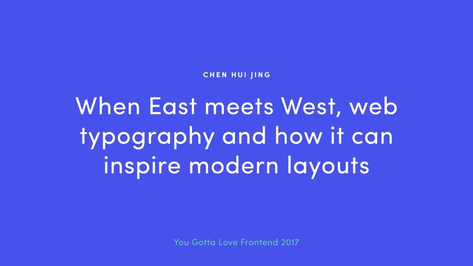 When East meets West: Web typography and how it can inspire modern layouts