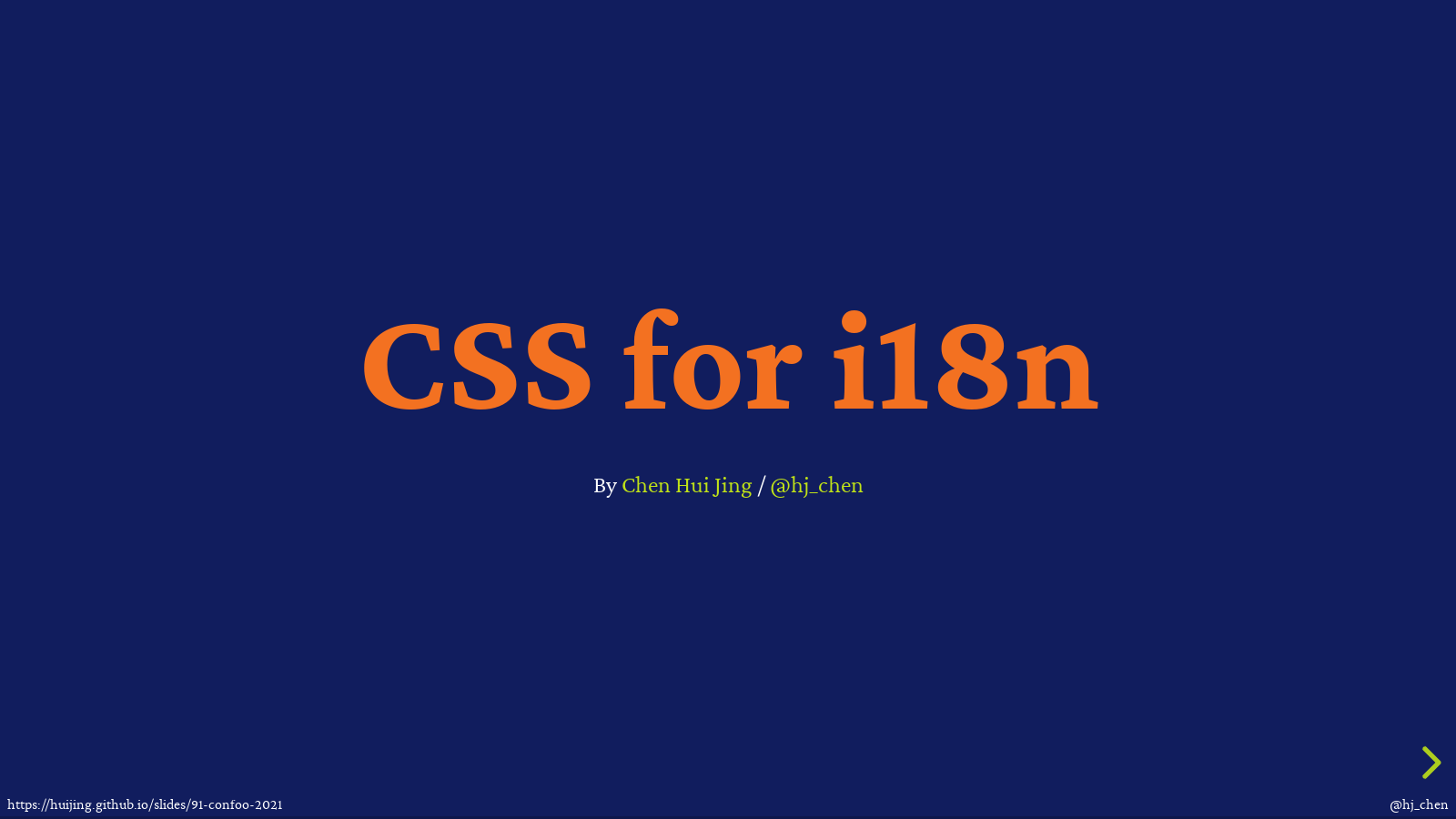 CSS for internationalisation