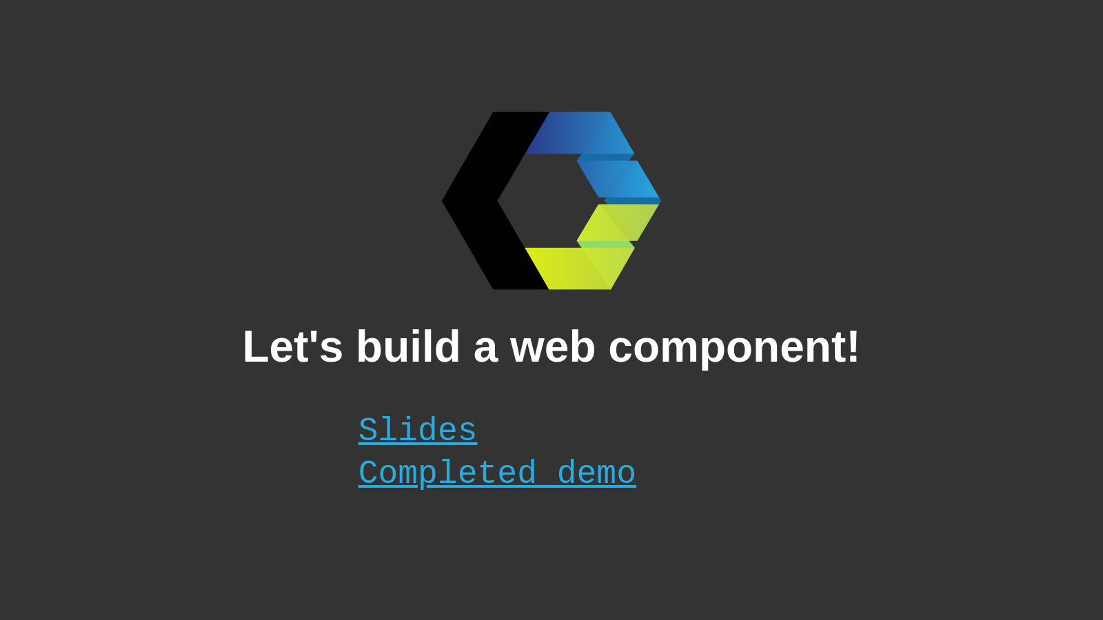Let’s build a Web Component!