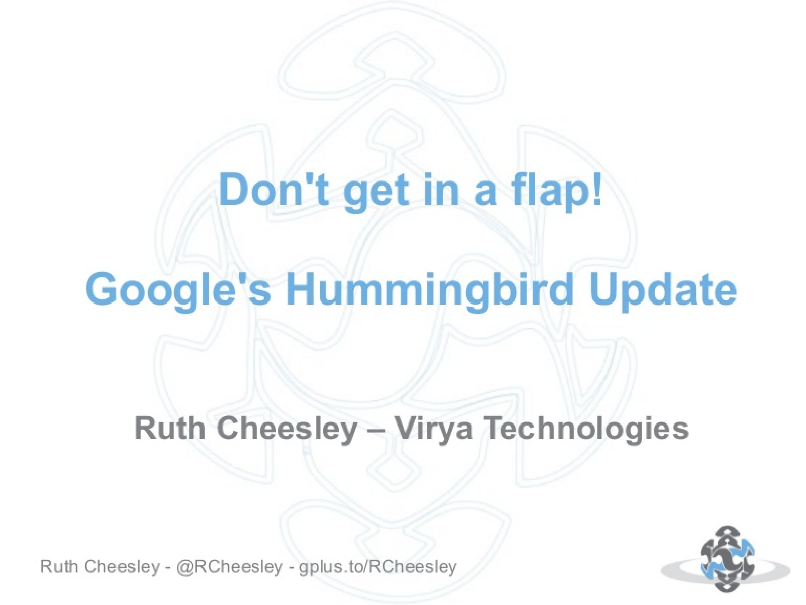 Don’t get in a flap about the Google Hummingbird update