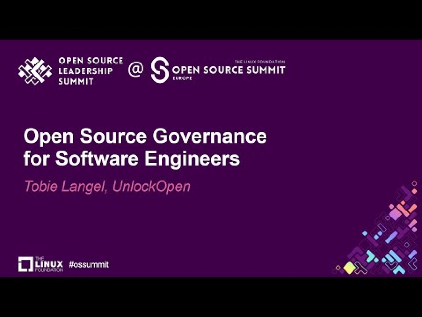 Open Source Governance for Software Engineers