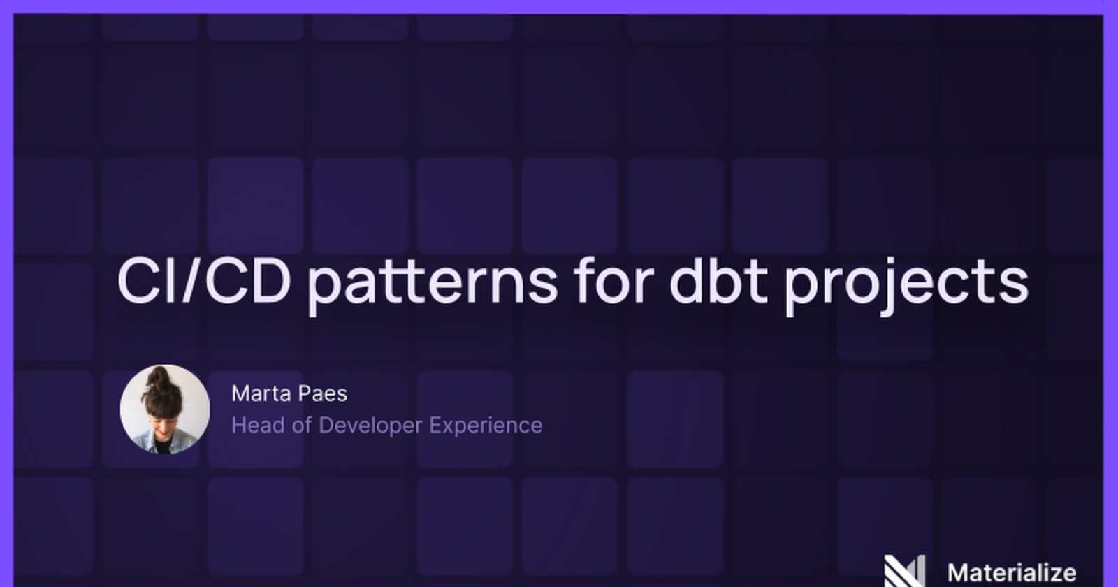 CI/CD patterns for dbt projects