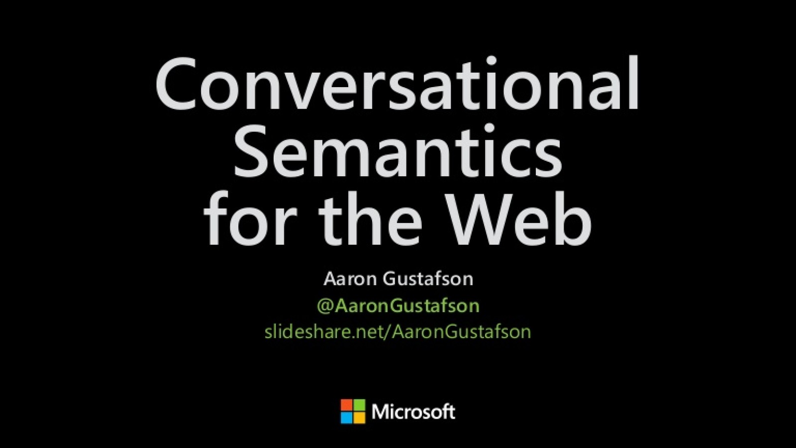 Conversational Semantics for the Web