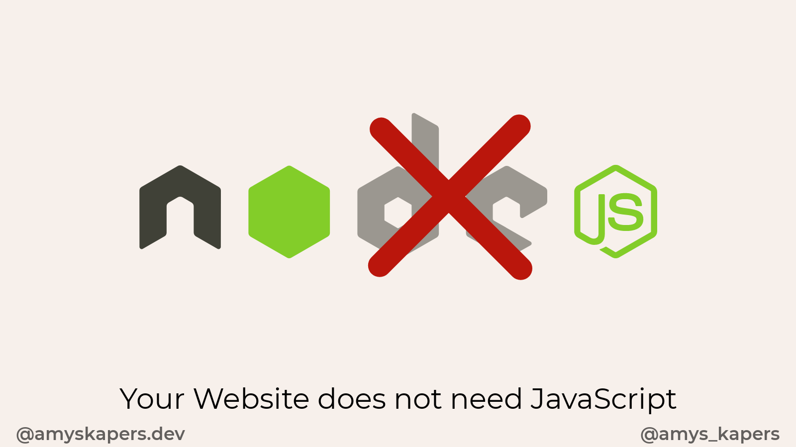 Your website does not need JavaScript